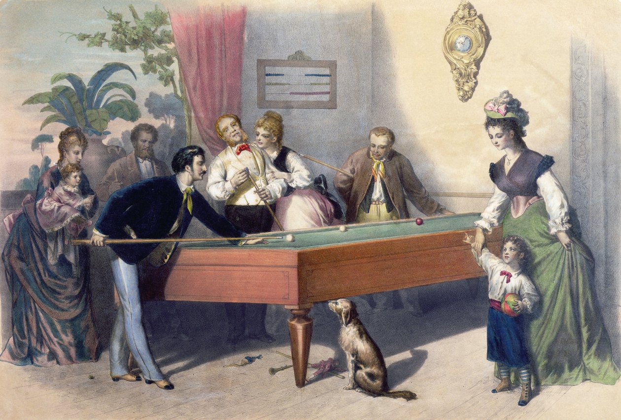 En familjesöndag, ca 1860-70 av Francois Constant Mes