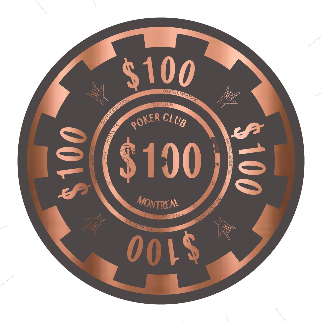 PokerChip $100, 2015, digital av Francois Domain