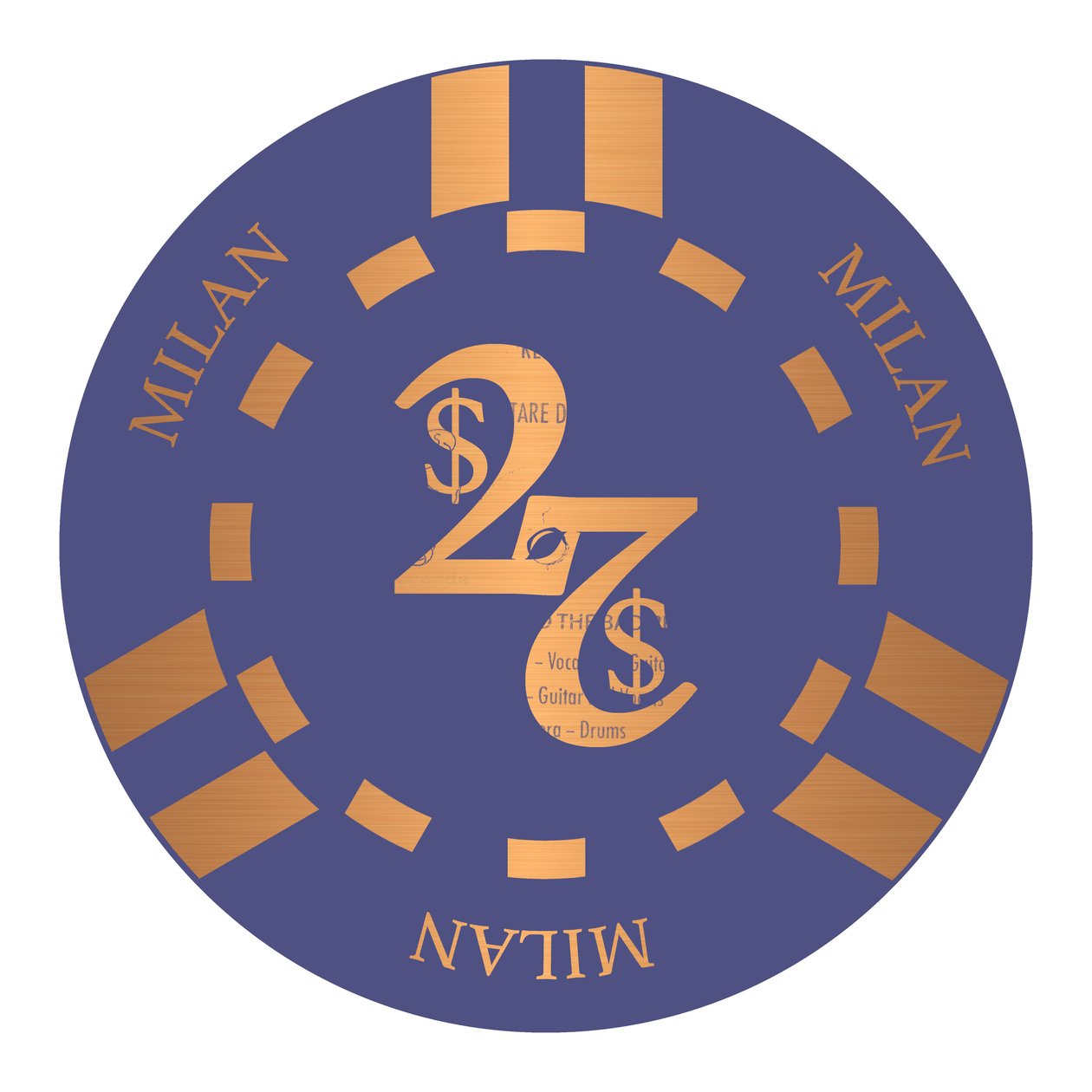 PokerChip $2, 2015, digitalt av Francois Domain