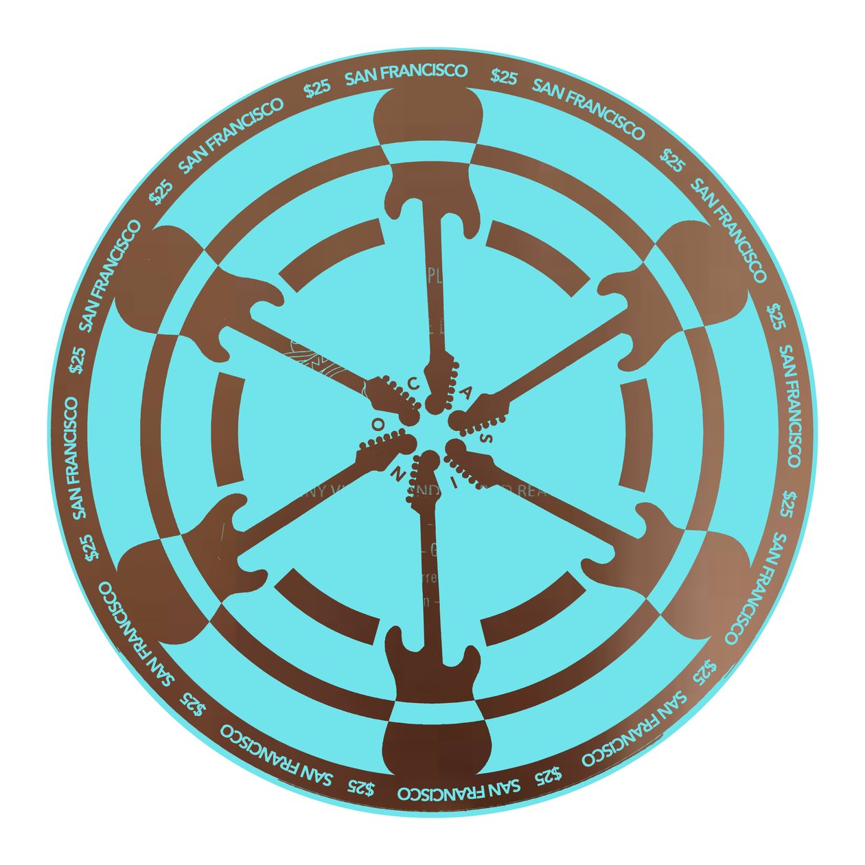PokerChip $25, 2015, digital av Francois Domain