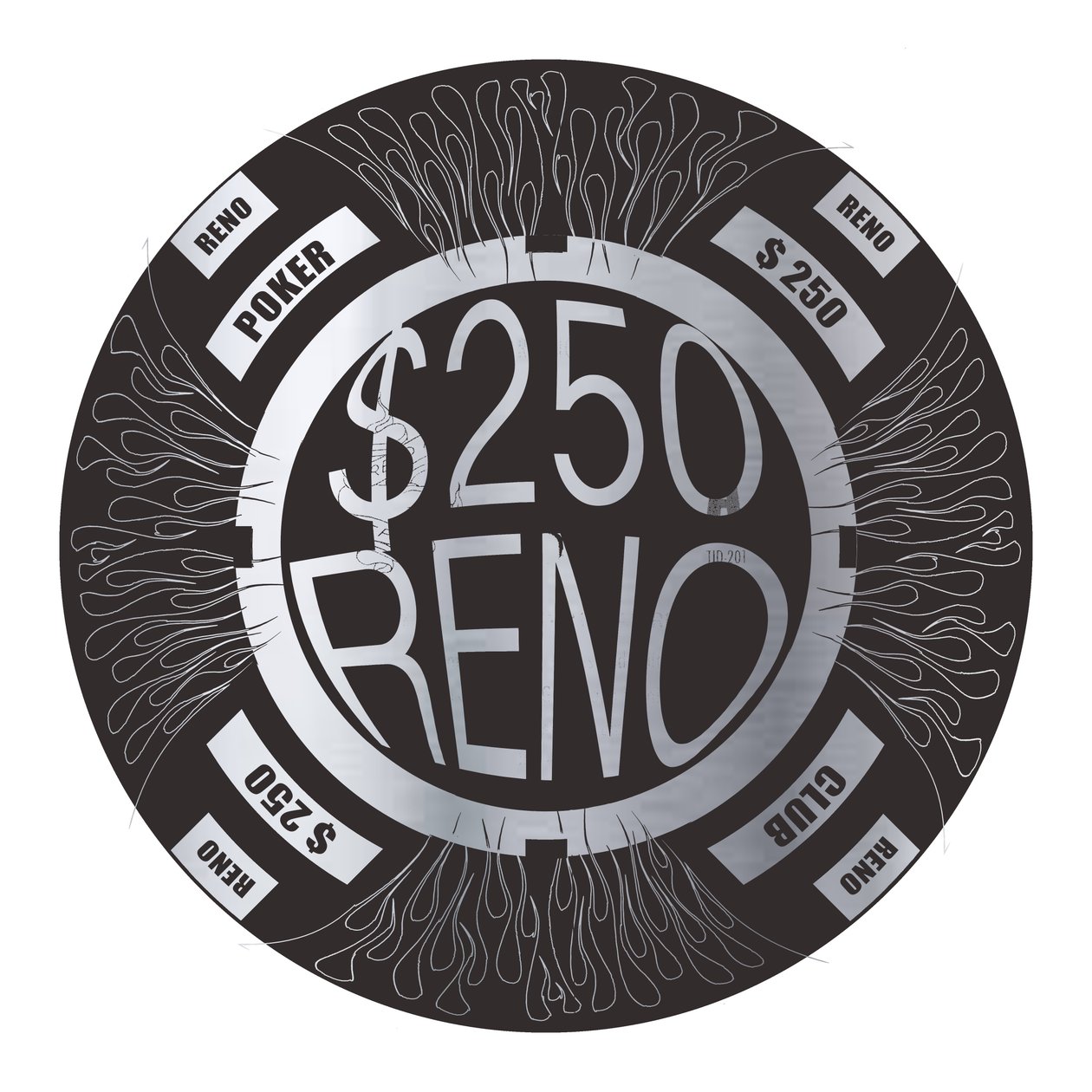 PokerChip $250, 2015, digital av Francois Domain