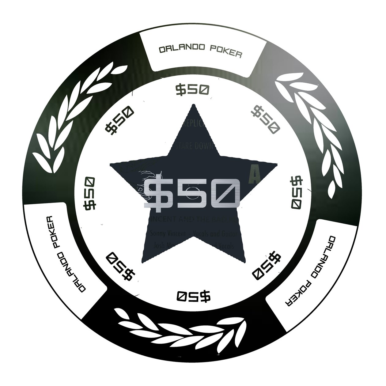 PokerChip $50, 2015, digital av Francois Domain