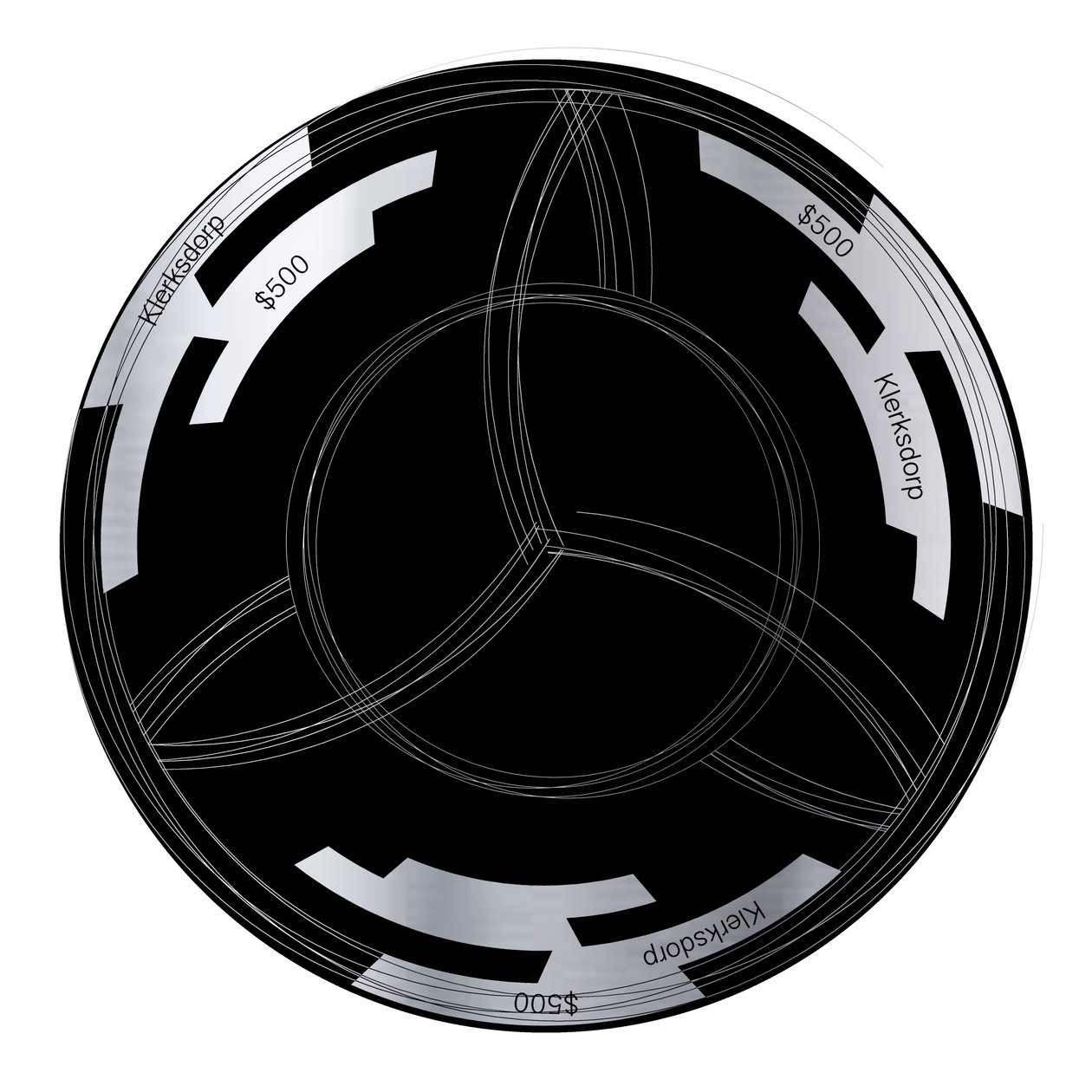 PokerChip $500, 2015, digital av Francois Domain