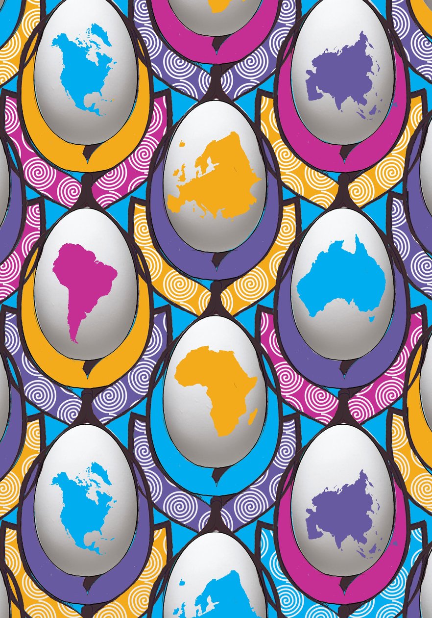 WorldWideEgg, 2015, (digitalt) av Francois Domain
