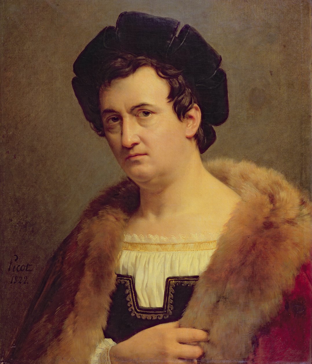 Porträtt av Francois Joseph Talma, 1822 av Francois Edouard Picot