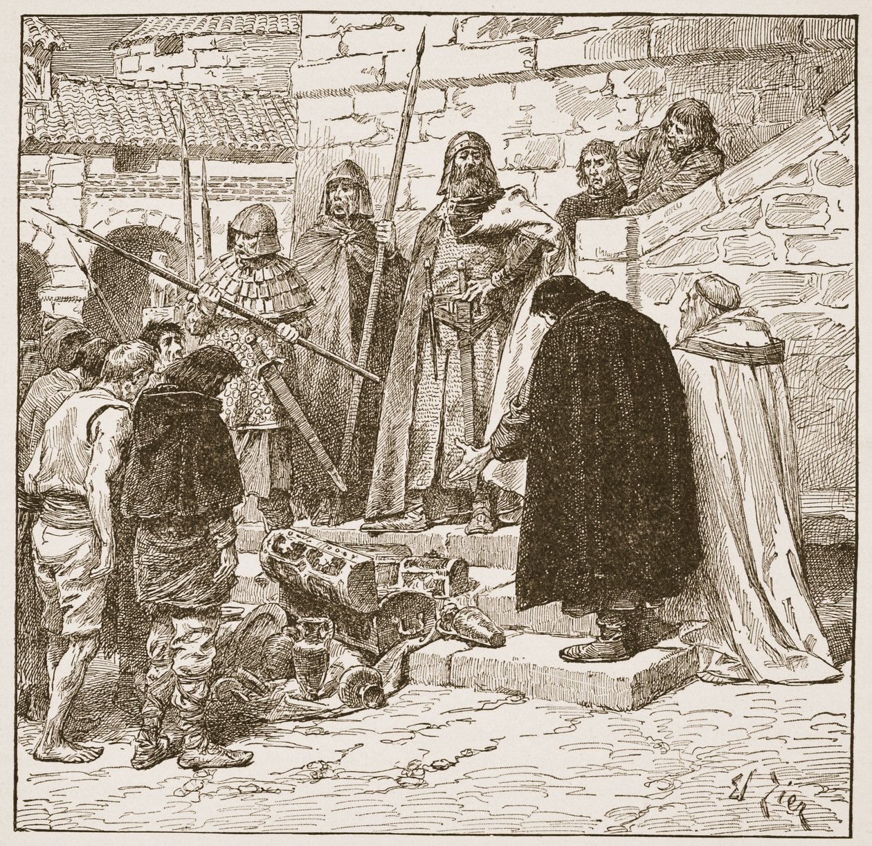 Samlar Dane-gelt, illustration från 