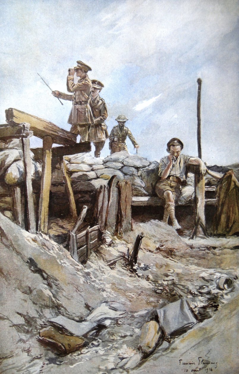 Brittiska officerare, 1914 av Francois Flameng