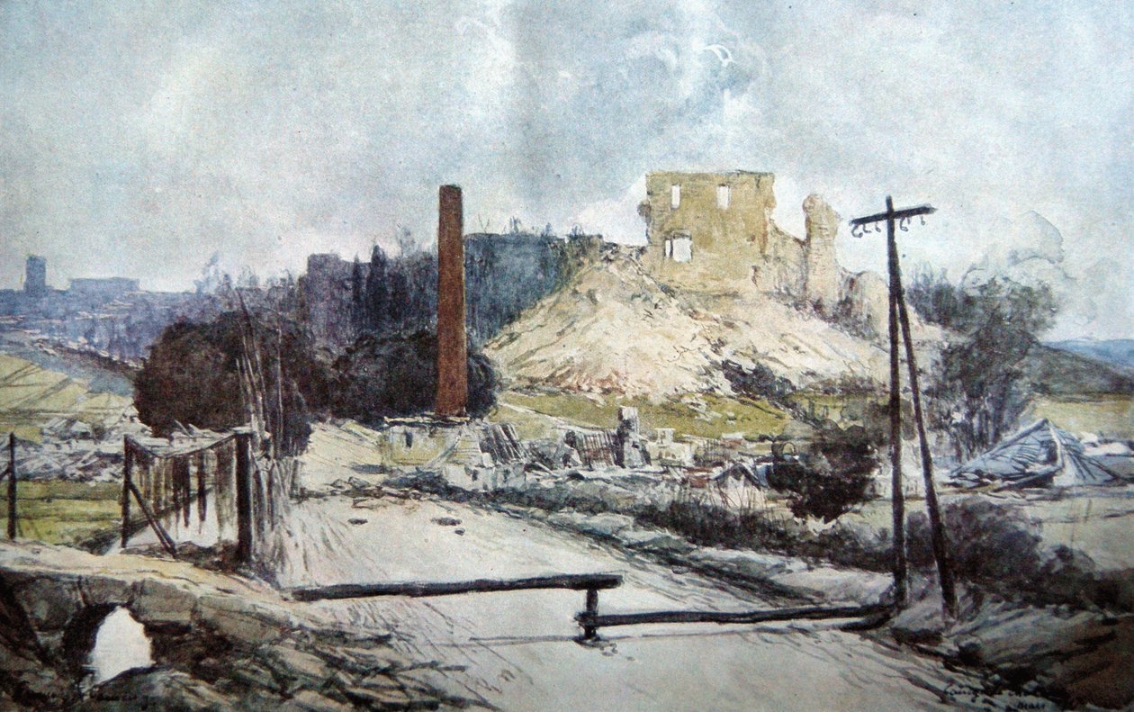 Coucy-le-Chateau, 1917 av Francois Flameng