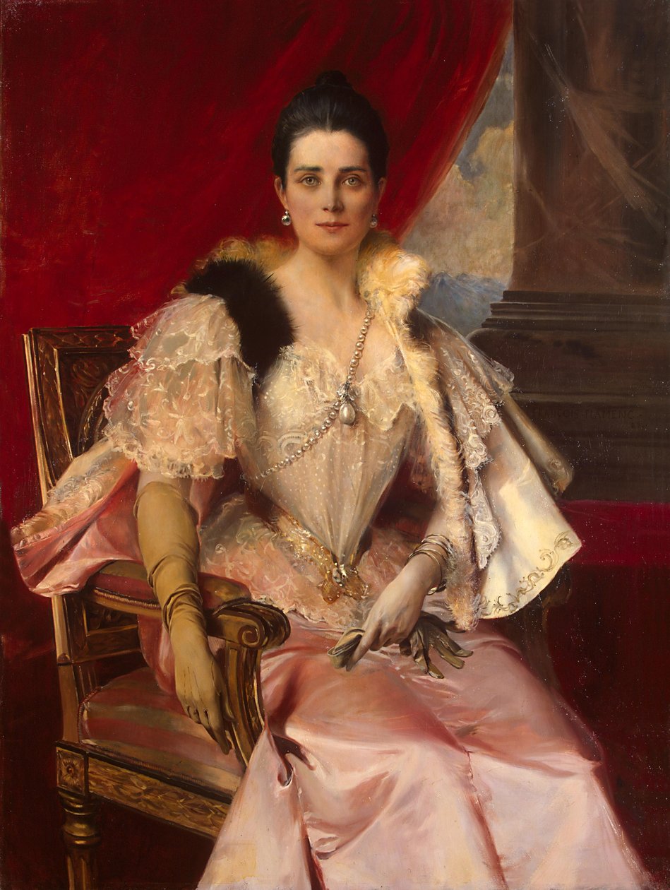 Portrait of Zinaida Yusupova 1861-1939  av Francois Flameng