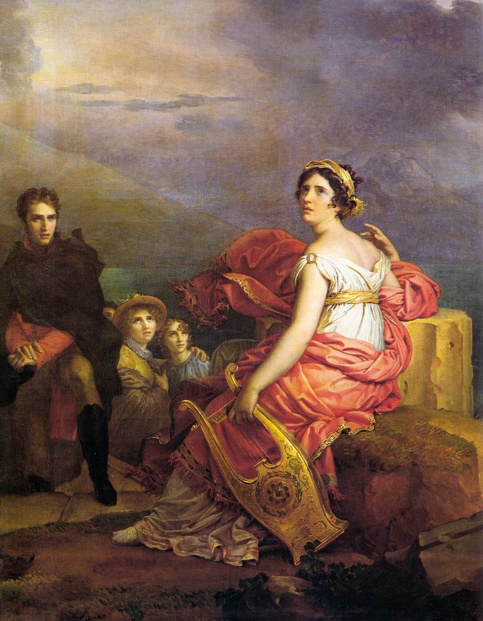 Corinne at Cape Miseno  av Baron François Pascal Simon Gérard