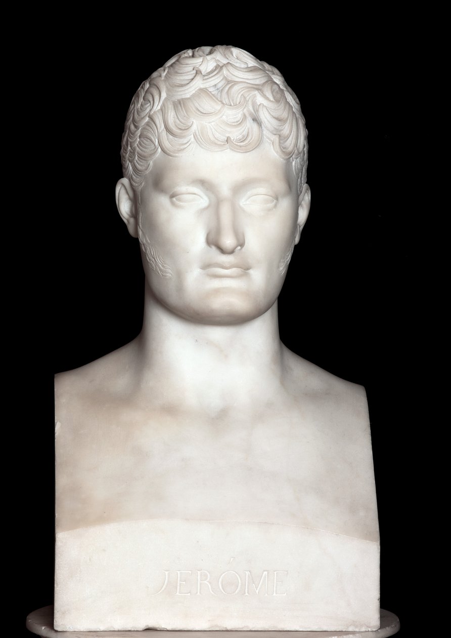 Byst av Jerome Bonaparte (marmor) av Francois Joseph Bosio
