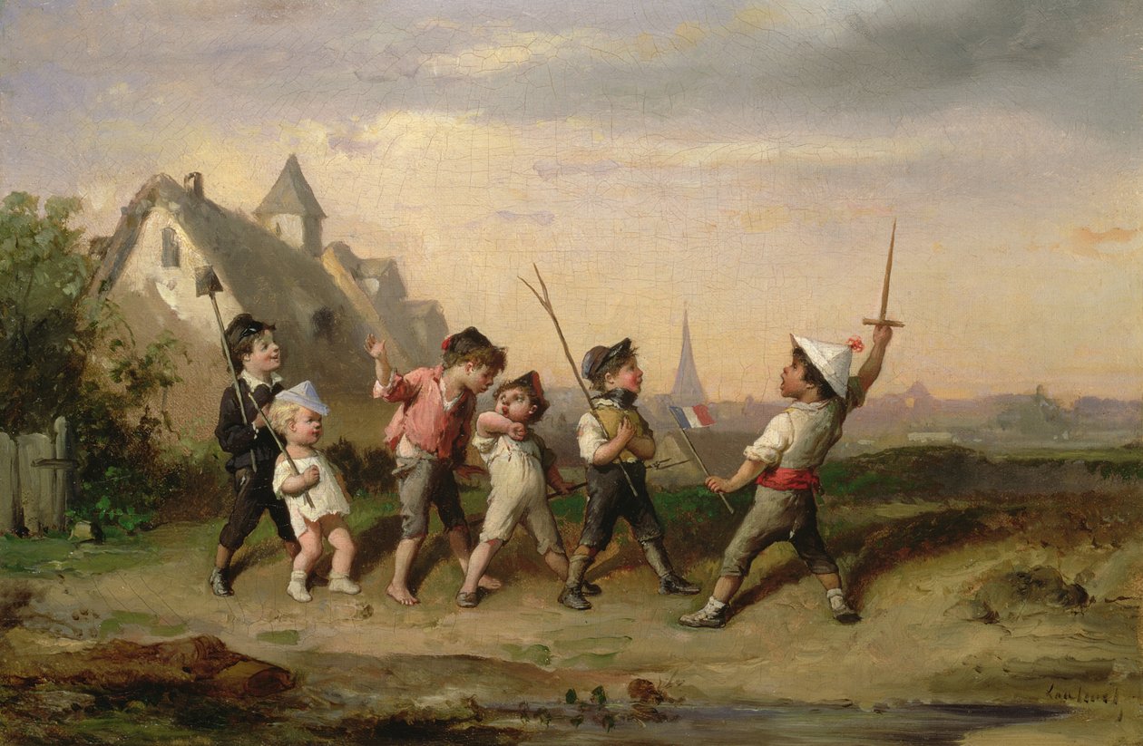 De nya rekryterna, 1800-talet av Francois Louis Lenfant