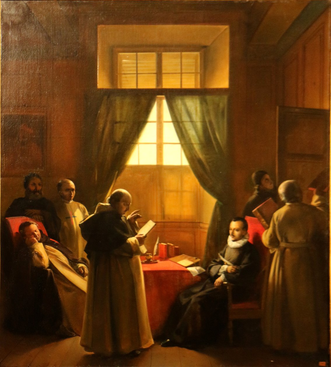 Scen i ett kloster av treenighetsfäderna av Francois Marius Granet