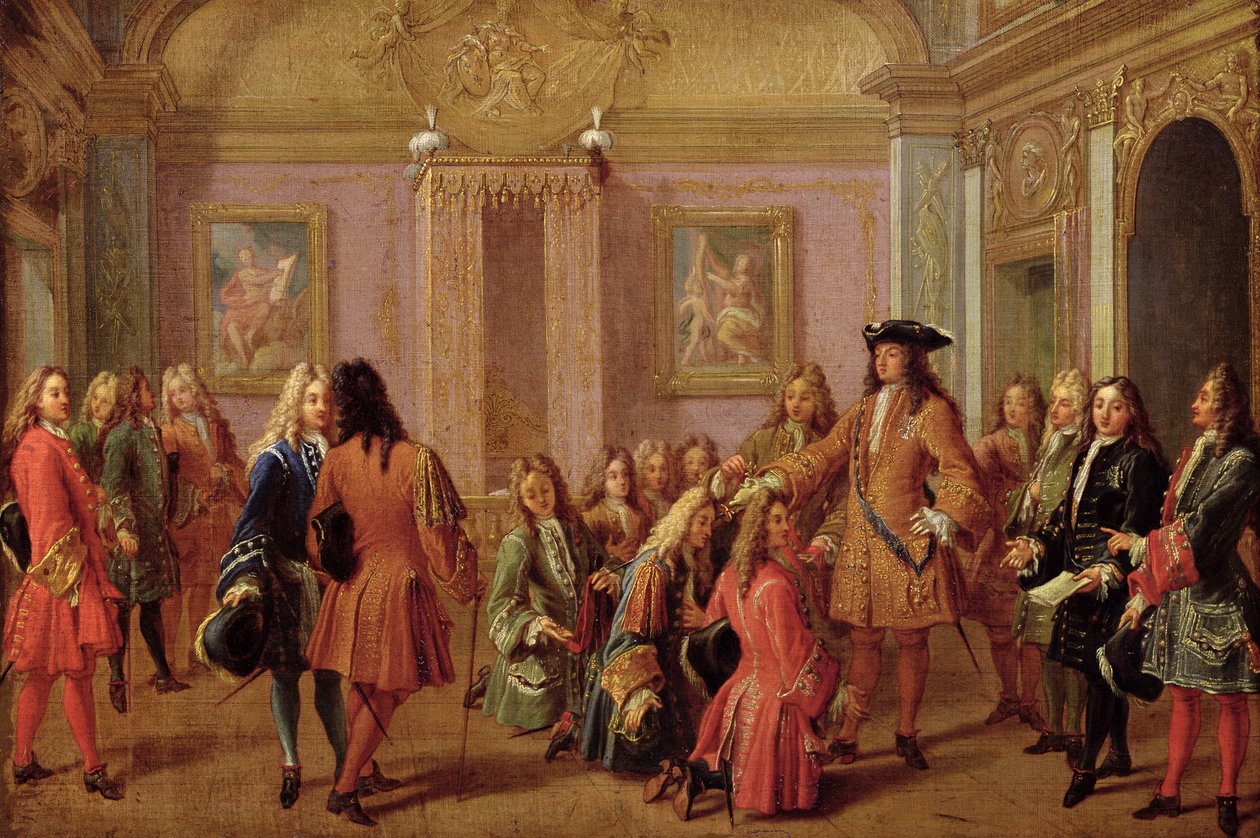 Första befordran av Saint Louis Order, 10 maj 1693 av Francois Marot