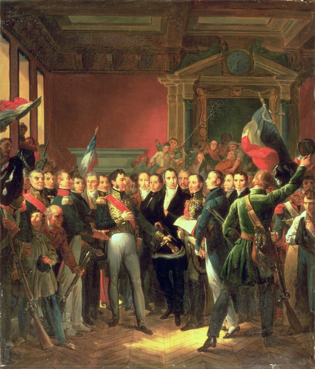 Läsningen av deputeradeförklaringen, 1830 av Baron François Pascal Simon Gérard
