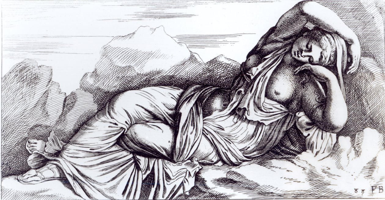 Cleopatra fördes till Rom i Triumph av Augustus, ca 1653 av Francois Perrier
