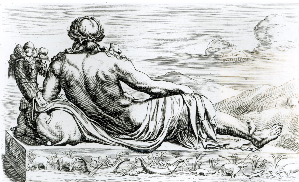 River Nile, ca 1653 (se 275580 och 275581) av Francois Perrier