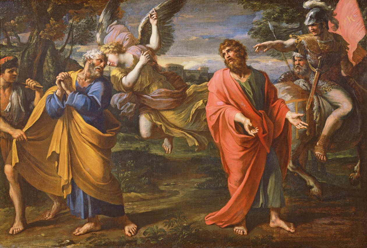 Skiljet mellan St. Peter och St. Paul, c.1647-50 av Francois Perrier