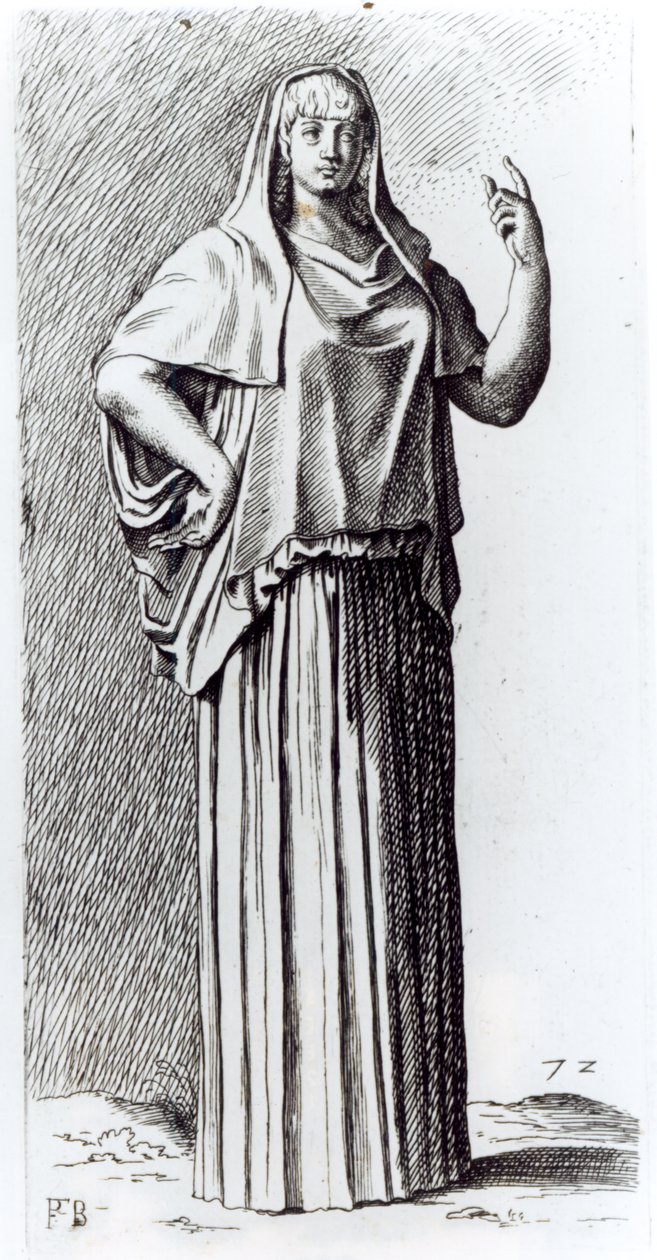 Vestalisk jungfru, ca 1653 av Francois Perrier