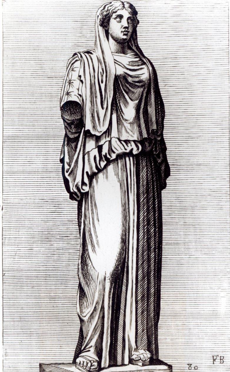 Vestal Virgin, ca 1653 (etsning) av Francois Perrier