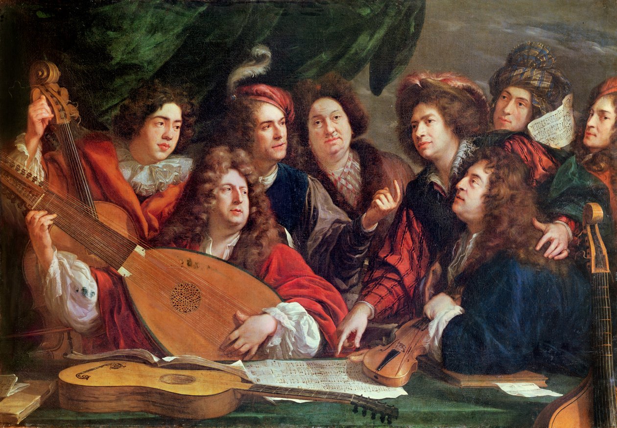 Musiksällskapet, 1688 av Francois Puget