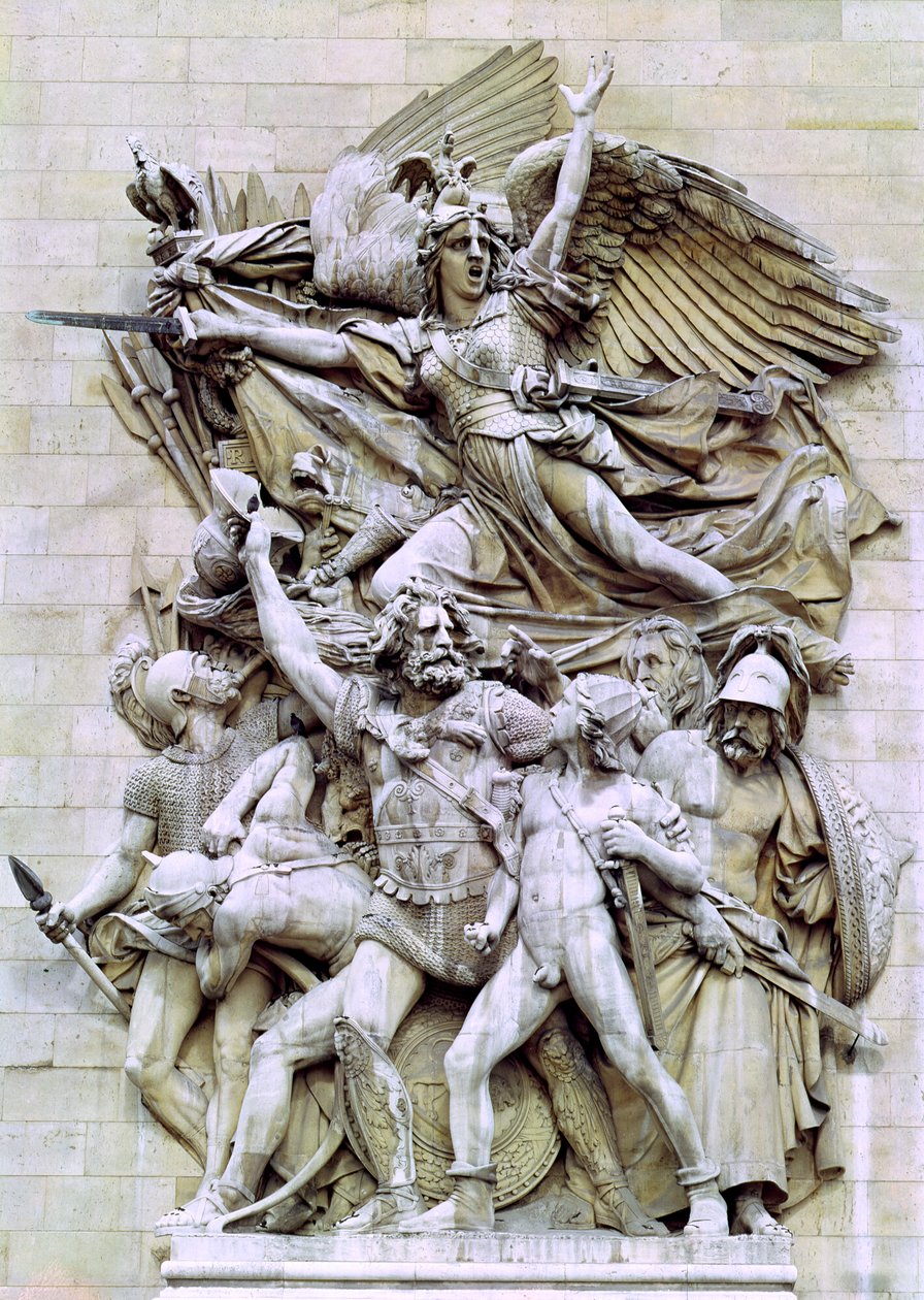 La Marseillaise, detalj från den östra sidan av Triumfbågen, 1832-35 av Francois Rude