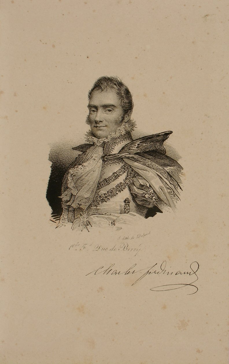 Karl Ferdinand av Frankrike, hertig av Berry (1778-1820) 1814 av Francois Seraphin Delpech