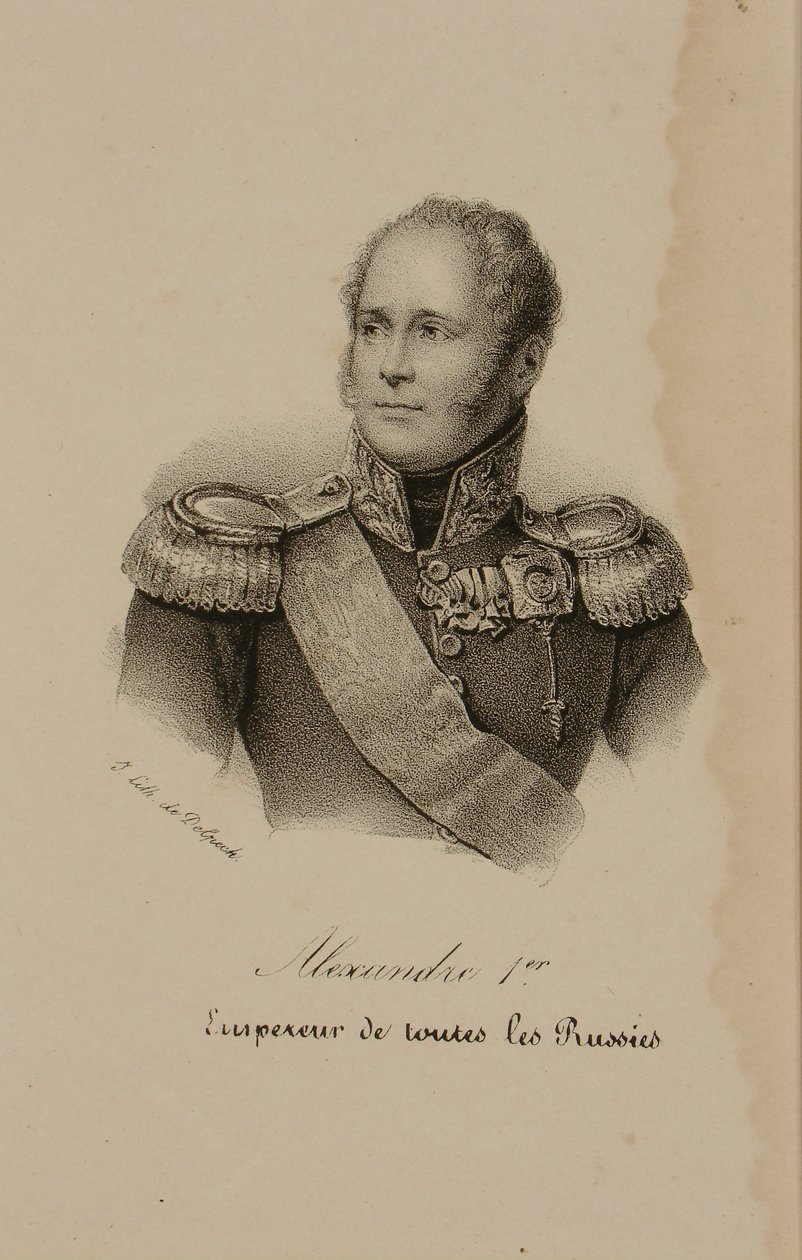 Porträtt av Alexander I (1777-1825) av Francois Seraphin Delpech