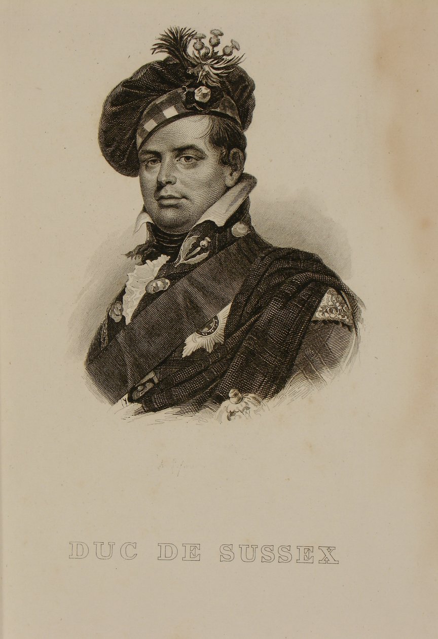 Porträtt av Augustus, hertig av Sussex av Francois Seraphin Delpech