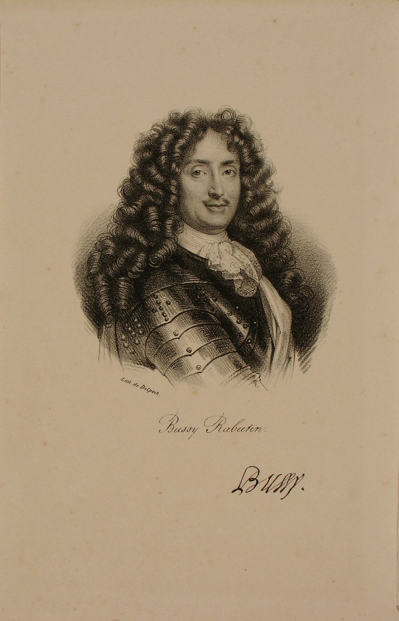 Porträtt av greve Roger Bussy de Rabutin (1618-93) av Francois Seraphin Delpech