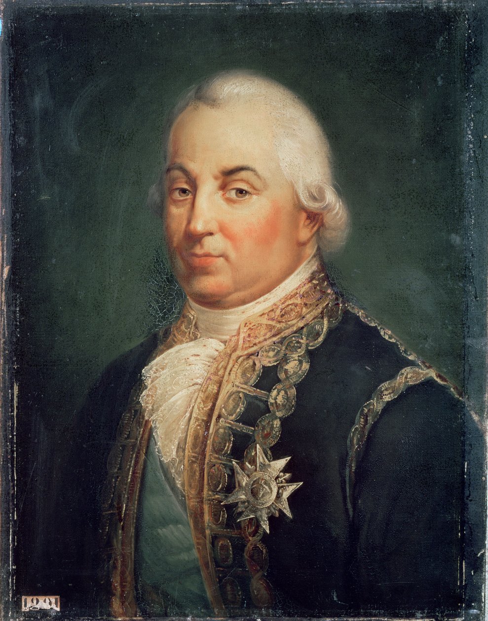 Pierre de Suffren-Saint-Tropez (1729-88) Frankrikes viceamiral, 1835 av Francois Vincent Mathieu Latil