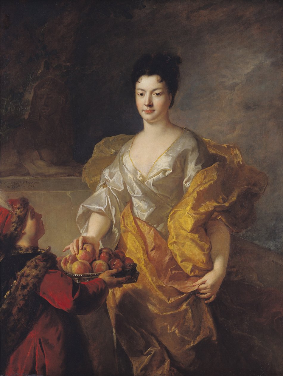 Anne-Marie de Bosmelet, hertiginna av La Force, 1714 av Jean François de Troy