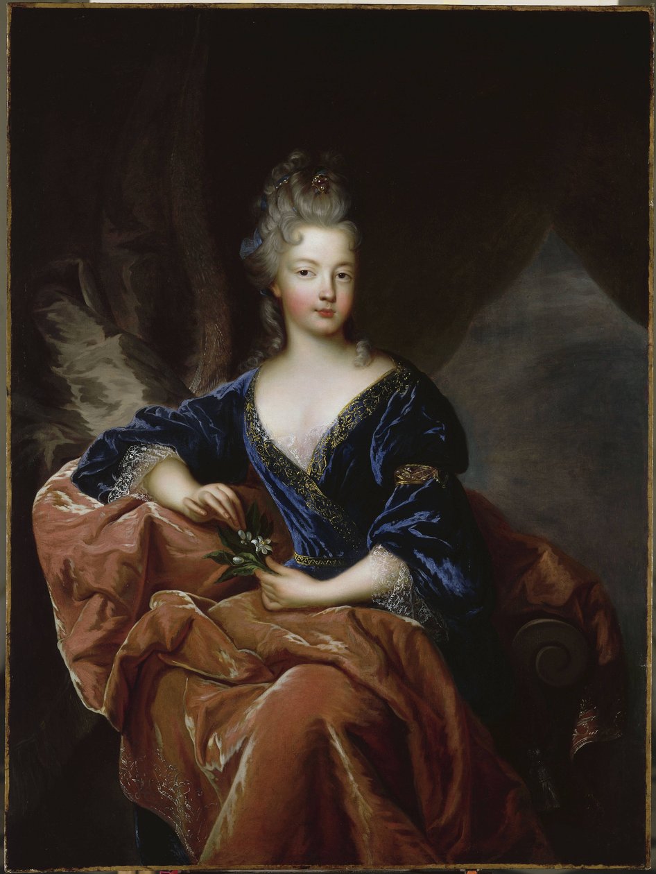 Porträtt av Françoise Marie de Bourbon av Jean François de Troy