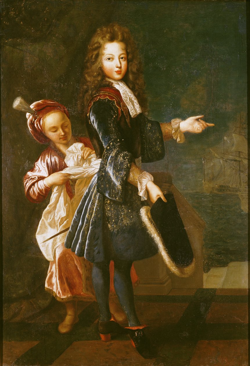 Porträtt av Louis-Alexandre de Bourbon (1678-1737) greve av Toulouse av Jean François de Troy