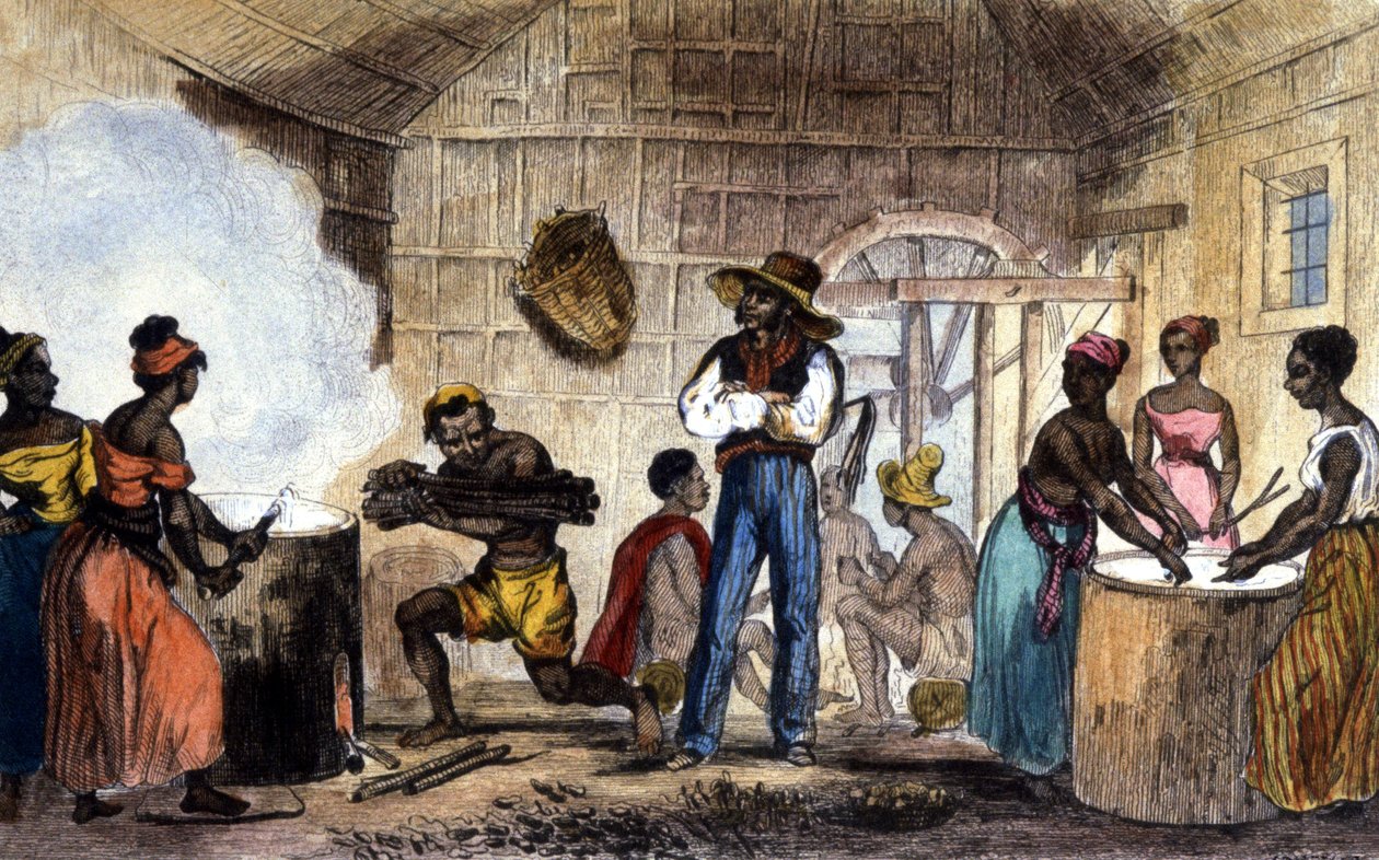 Slaveriet i Västindien av Francois Hippolyte (after) Lalaisse