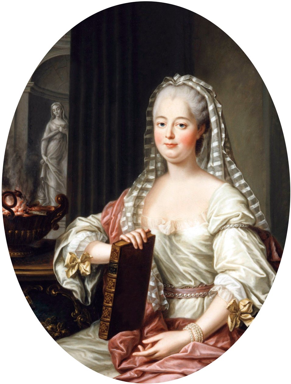 Jeanne Antoinette Poisson, Madame de Pompadour, ca 1763 av Francois Hubert Drouais