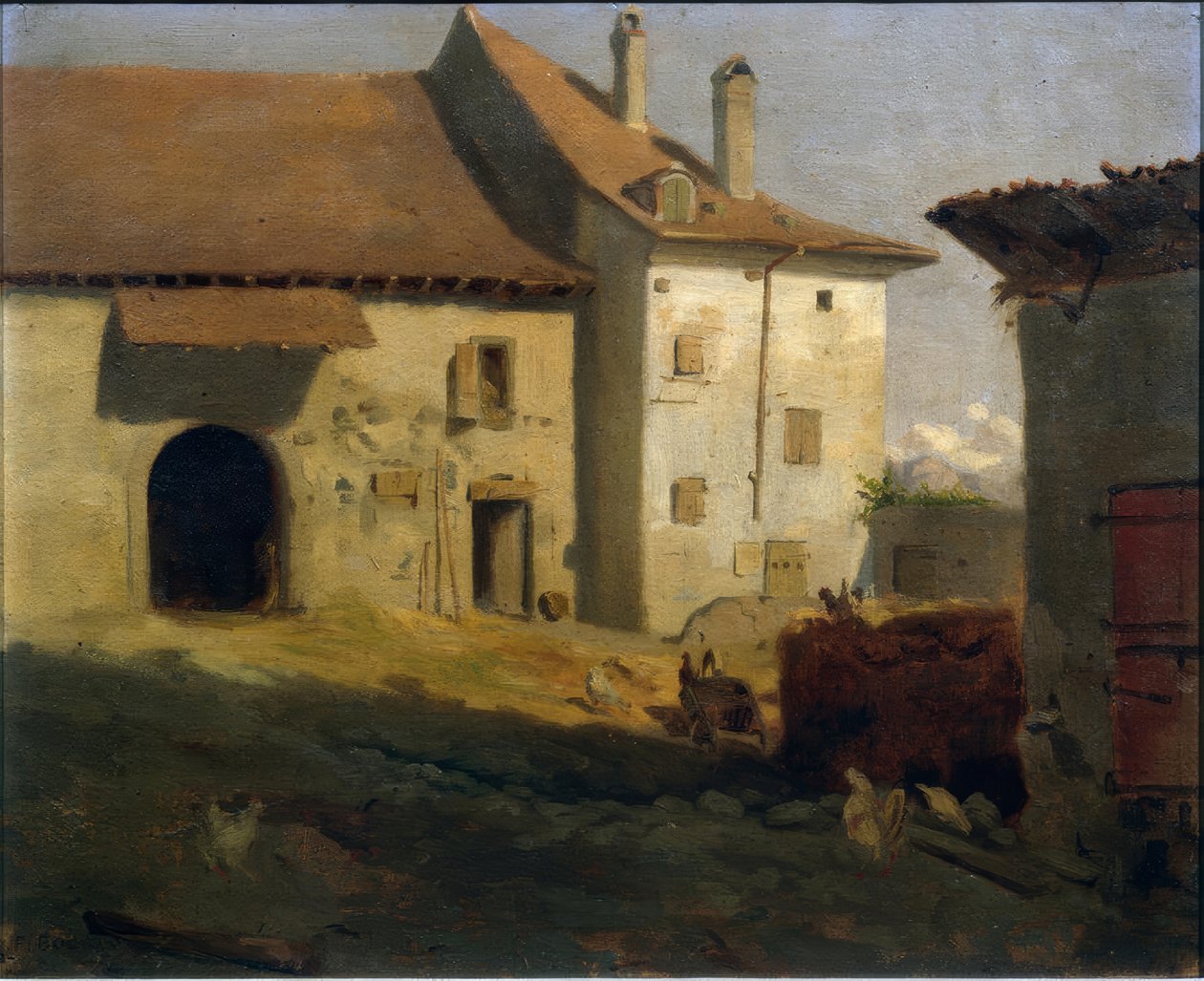 Gårdsplan av Francois-Louis-David Bocion