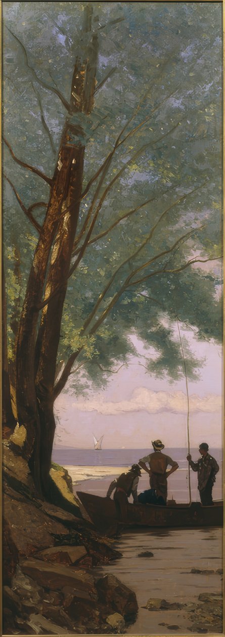 Veveyses flodmynning av Francois-Louis-David Bocion
