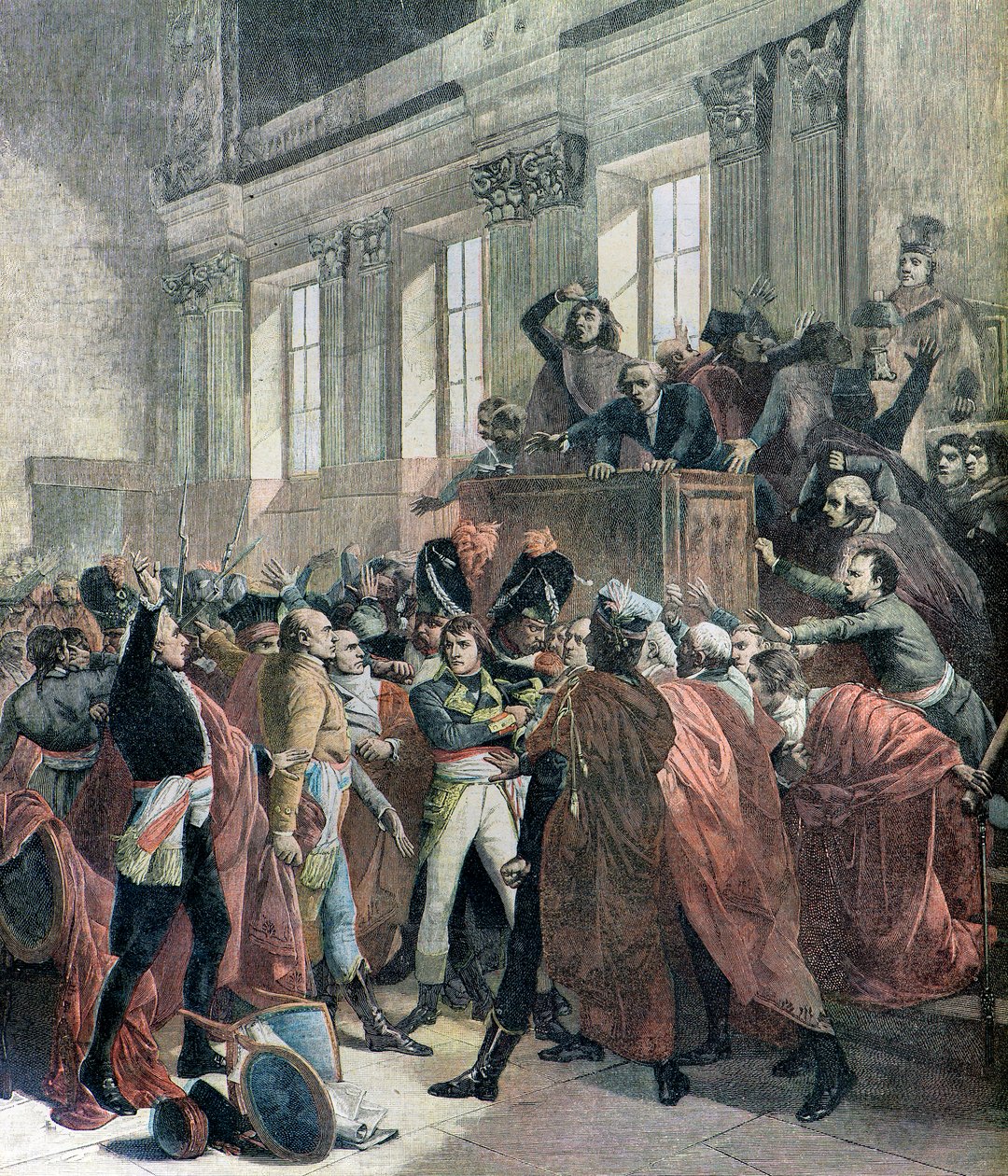 Bonaparte ställs till svars av Francois (after) Bouchot