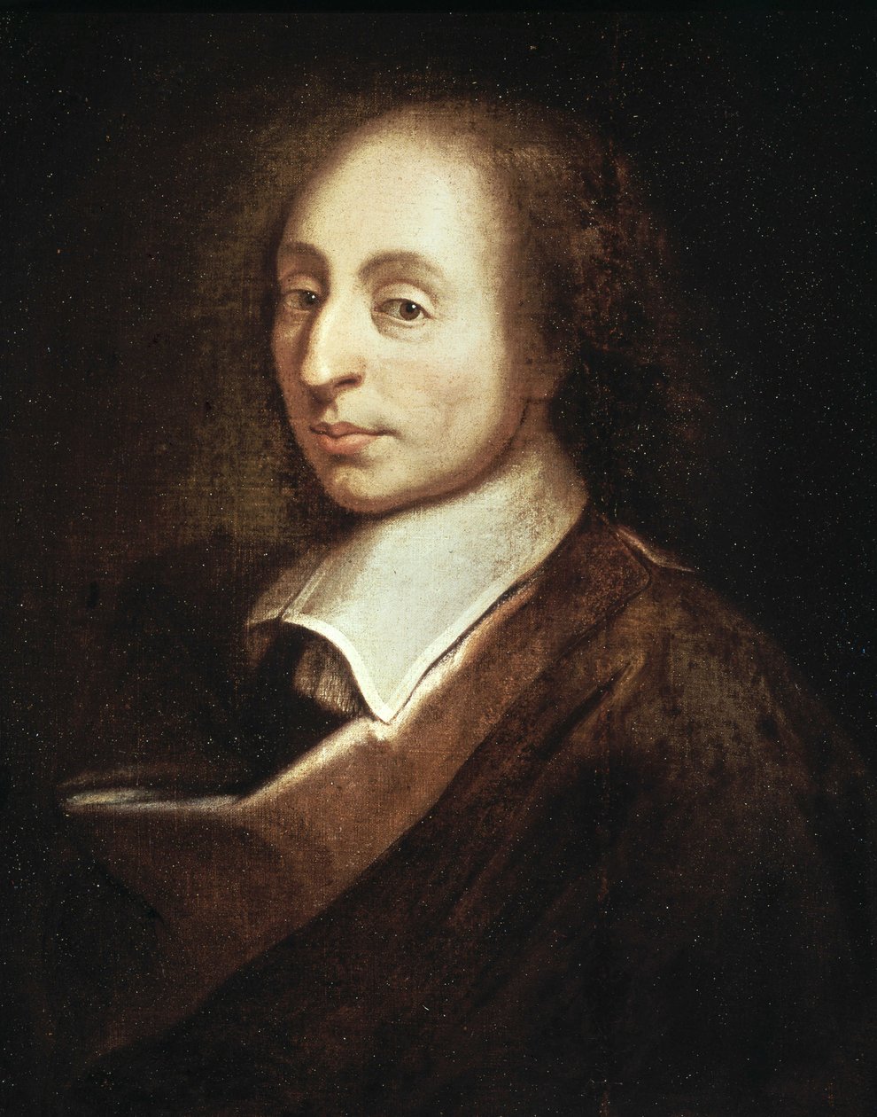 Porträtt av Blaise Pascal - målning av Francois Quesnel av Francois (after) Quesnel