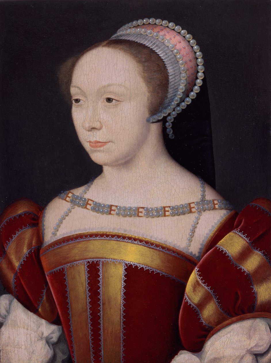 Françoise Breze (1515-1577), hertiginna av Bouillon av Francois (attr. to) Clouet