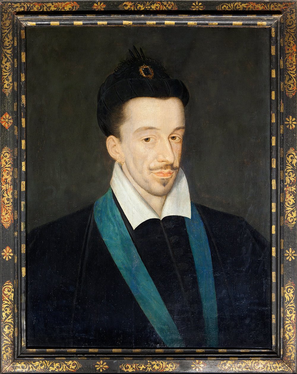 Porträtt av den franske kungen Henrik III (1551-1589), ca 1582-86 (målning) av Francois (attr.to) Quesnel
