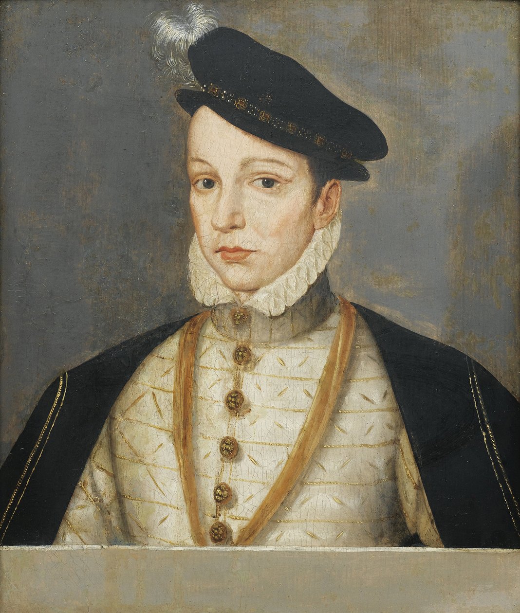 Porträtt av kung Karl IX av Frankrike (1550-1574) par l