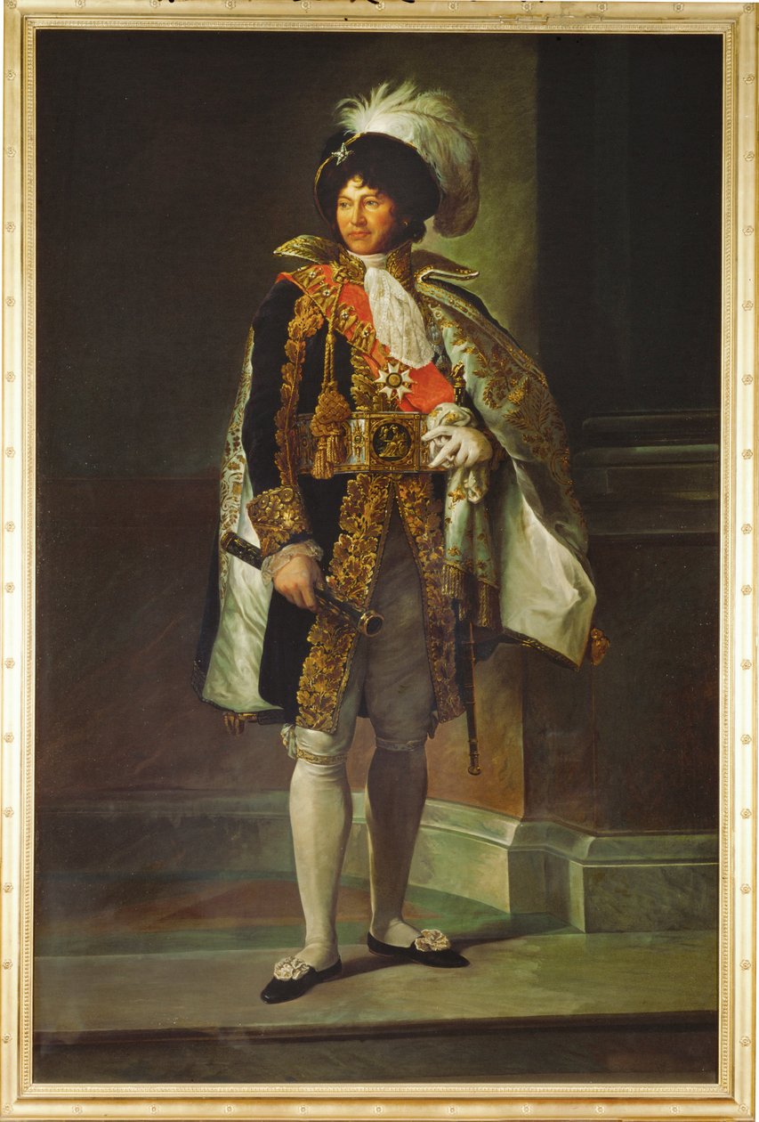 Joachim Murat, general, kung av Neapel, make till Caroline Bonaparte, Napoleons syster ... (målning på duk) av Francois (school of) Gerard