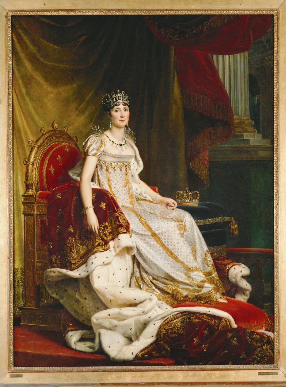 Josephine Beauharnais, kejsarinna, första hustru till kejsar Napoleon I ... av Francois (school of) Gerard