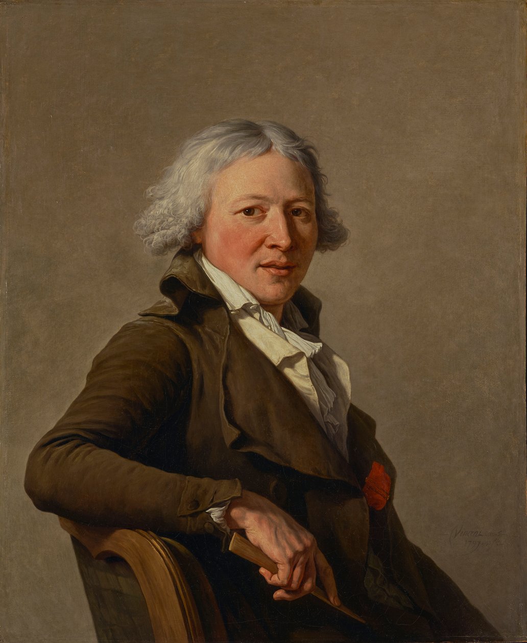 Porträtt av skulptören Roland av François André Vincent