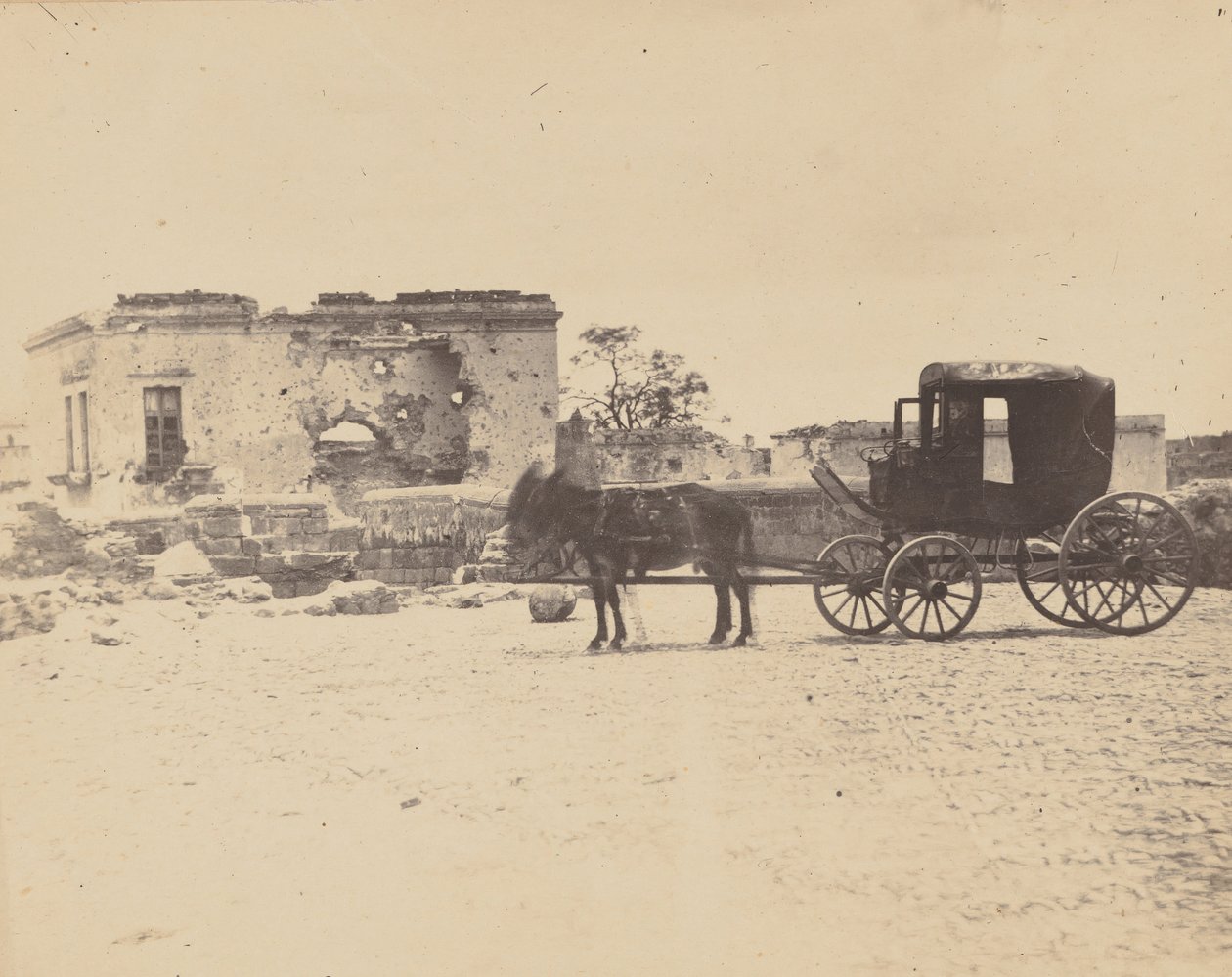 [Kejsar Maximilians dödsvagn], 1867. av Francois Aubert