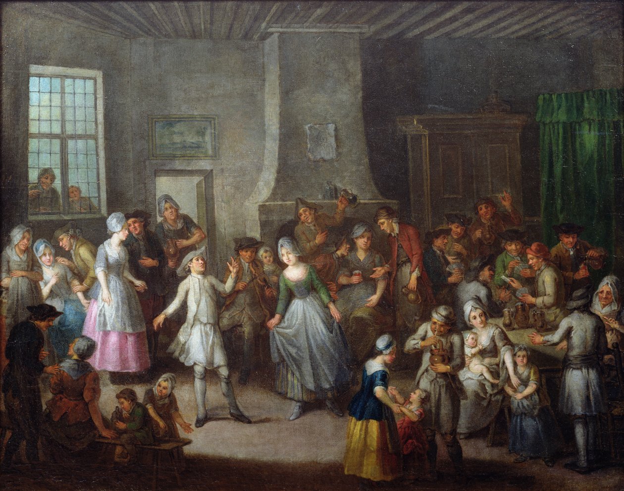 Interiör av en krog av Francois Aubert