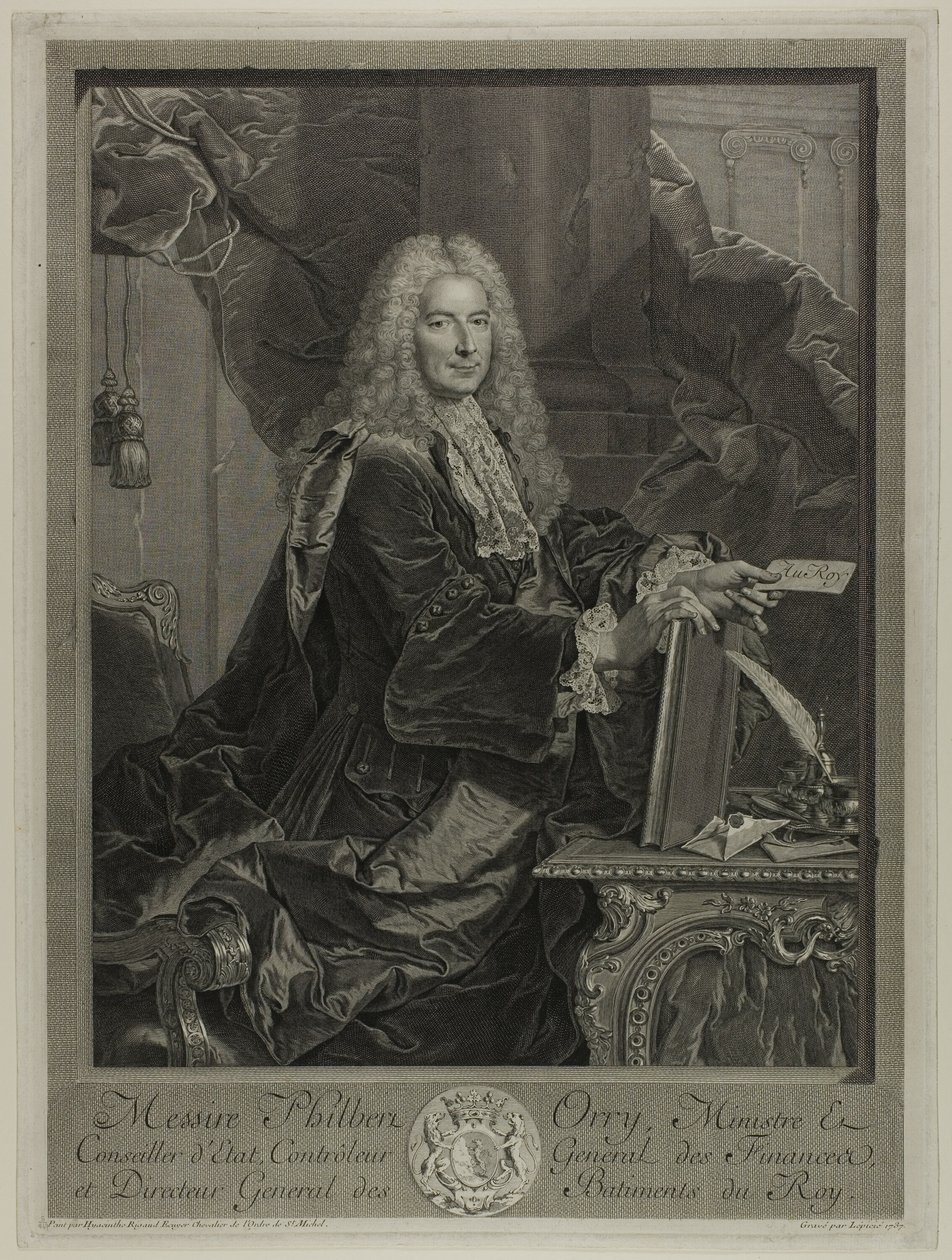 Porträtt av Philibert Orrey av Francois Bernard Lepicie