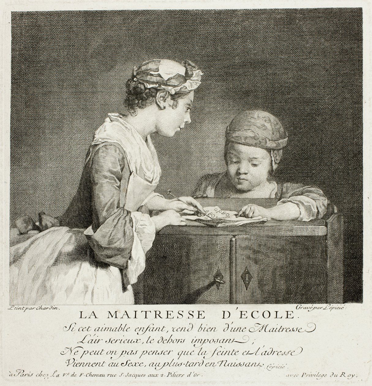 Skolfru av Francois Bernard Lepicie